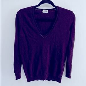 Madewell Wallace Rabbit Hair Cashmere Lambs Wool V-neck pullover sweater sz M